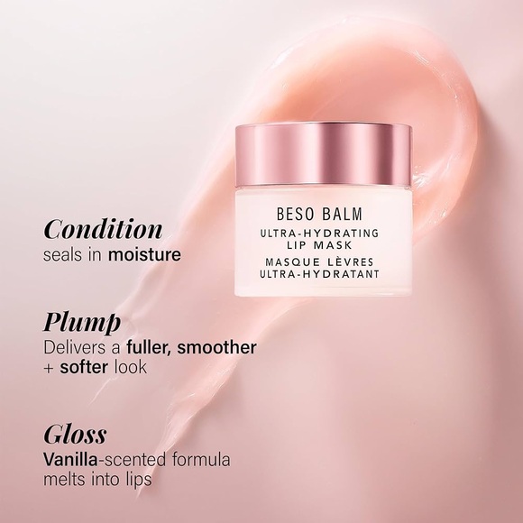 ⭐️ 3/$25 JLO Beauty Beso Balm Ultra-Hydrating Lip Mask Full Size NWOB - Picture 2 of 3